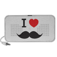 I moustache de coeur haut-parleurs mp3