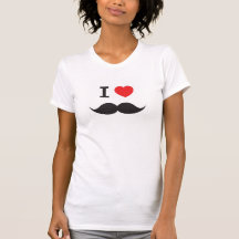 I moustache de coeur t-shirt