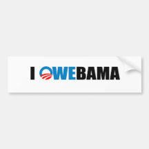 I OWEBAMA AUTOCOLLANT POUR VOITURE