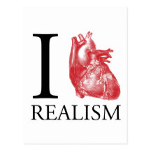 I réalisme de coeur carte postale