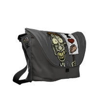 I sac messenger à zombi de cerveaux de coeur sacoche