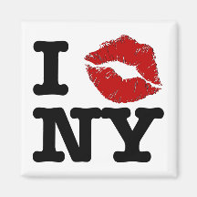 I "se bécotent" le magnet de New York Magnets Pour Réfrigérateur