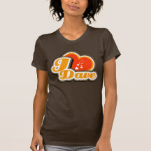 I T-shirt de Dave de coeur