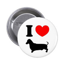 I teckel de coeur pin's