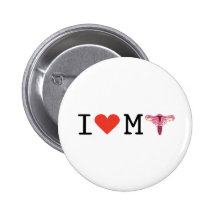 I Uterus love Badges Avec Agrafe