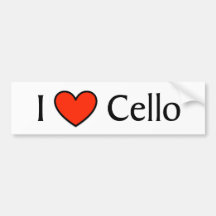I violoncelle de coeur autocollants pour voiture