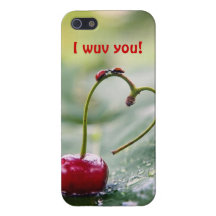 I Wuv vous coccinelle ! coque iphone Étui iPhone 5