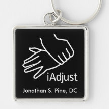 iAdjust Keychain personnalisé par chiropractie Porte-clés