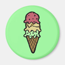 icecreamcone magnets pour réfrigérateur