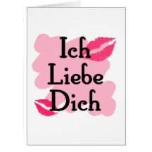 Ich Liebe Dich - Allemand je t'aime Cartes De Vœux