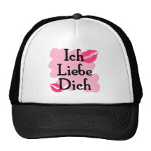 Ich Liebe Dich - Allemand je t'aime Casquettes De Camionneur