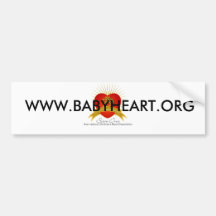 ICHF sauvent un logo, WWW.BABYHEART.ORG Adhésif Pour Voiture