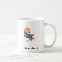 Ici, je veille tasse