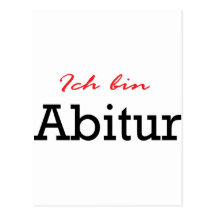 Icône d'Abitur de bin d'Ich Carte Postale
