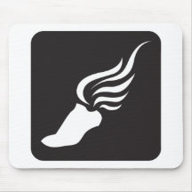 Icône d'athlétisme tapis de souris