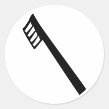 icône de brosse à dents autocollants