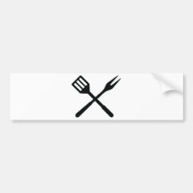 Icône de couverts de BBQ Adhésifs Pour Voiture
