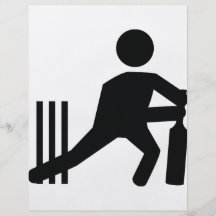 icône de cricket prospectus avec motif
