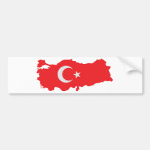 Icône de drapeau de découpe de la Turquie Autocollants Pour Voiture