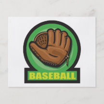 icône de gant de signe de base-ball prospectus en couleur