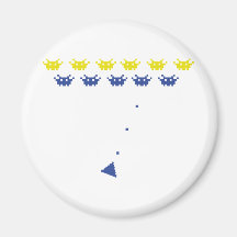 icône de jeu d'ordinateur de monstre de pixel magnets pour réfrigérateur