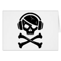 Icône de la piraterie anti-RIAA de pirate de musiq cartes