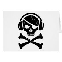 Icône de la piraterie anti-RIAA de pirate de musiq Carte