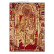 Icône de la Vierge et de l'enfant, c.1300 Cartes