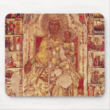 Icône de la Vierge et de l'enfant, c.1300 Tapis De Souris