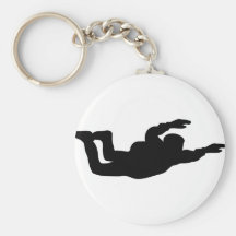 icône de parachutiste de parachutisme porte-clés