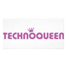 icône de reine de techno photocarte