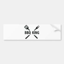 Icône de roi de BBQ Autocollants Pour Voiture