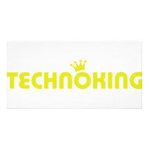 icône de roi de techno modèle pour photocarte