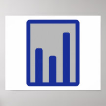 Icône de statistiques de diagramme posters
