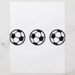 icône de trois ballons de football prospectus avec motif