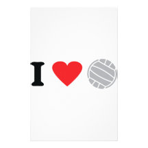 icône de volleyball papier à lettre personnalisé