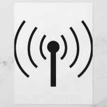 icône noire d'antenne prospectus customisé