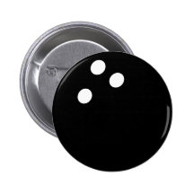 icône noire de boule de bowling badge