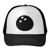 icône noire de boule de bowling casquette de camionneur
