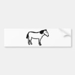 icône noire de cheval adhésif pour voiture