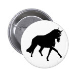 icône noire de cheval pin's