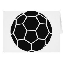 icône noire de handball carte