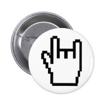 icône noire de métal-tête badges avec agrafe