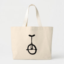 icône noire de monocycle sac