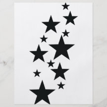 icône noire de pluie d'étoile prospectus