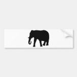 icône noire d'éléphant autocollants pour voiture