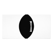 icône noire du football carte avec photo