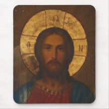 ICÔNE ORTHODOXE GRECQUE VINTAGE TAPIS DE SOURIS