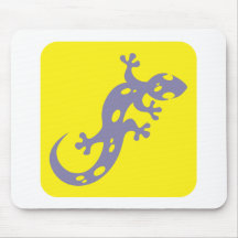Icône repérée de salamandre tapis de souris