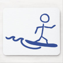 icône surfante de surfer tapis de souris